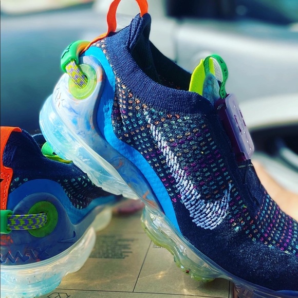 Womenβs Air Vapormax 2020 FX Deep Blue/Multi-Color Size 7.5 - Picture 7 of 7